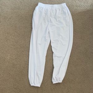 White sweatpants